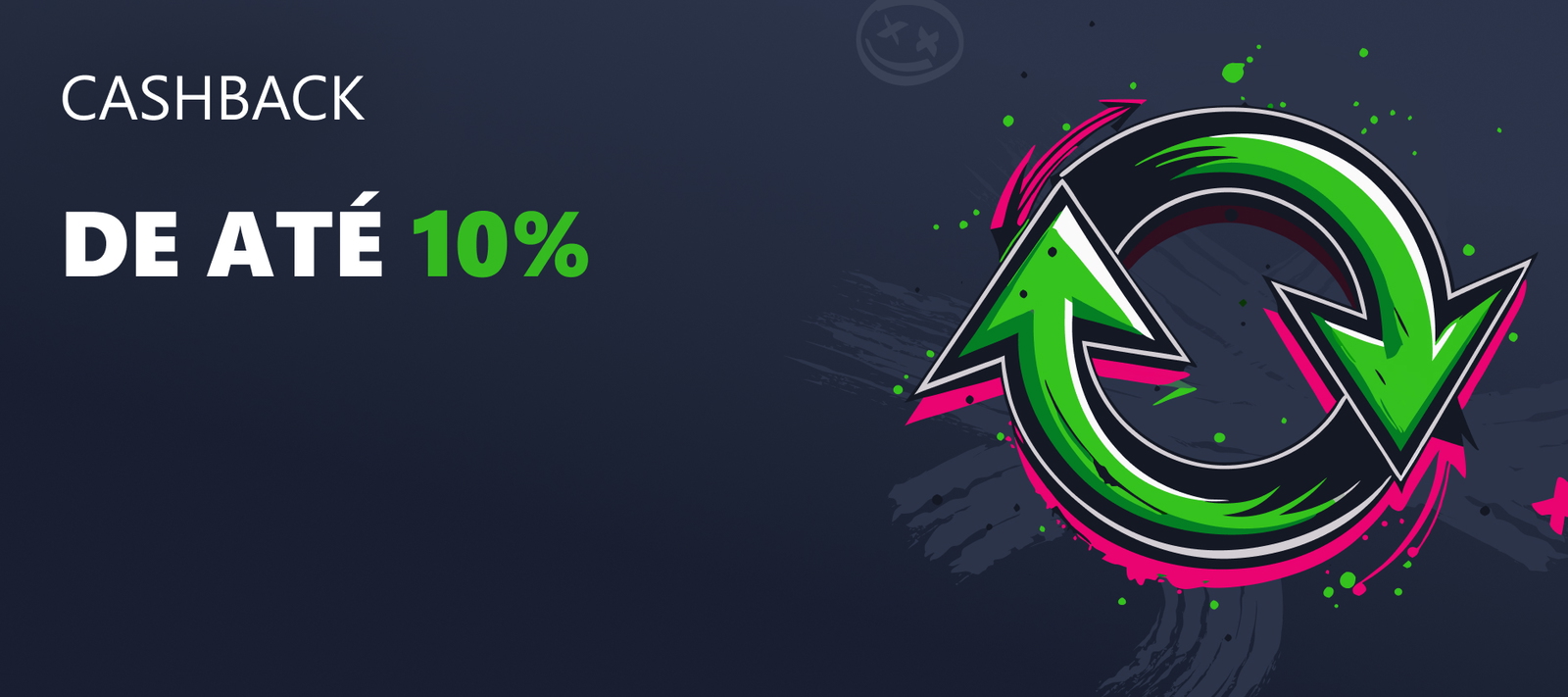 Cashback diário de até 10%