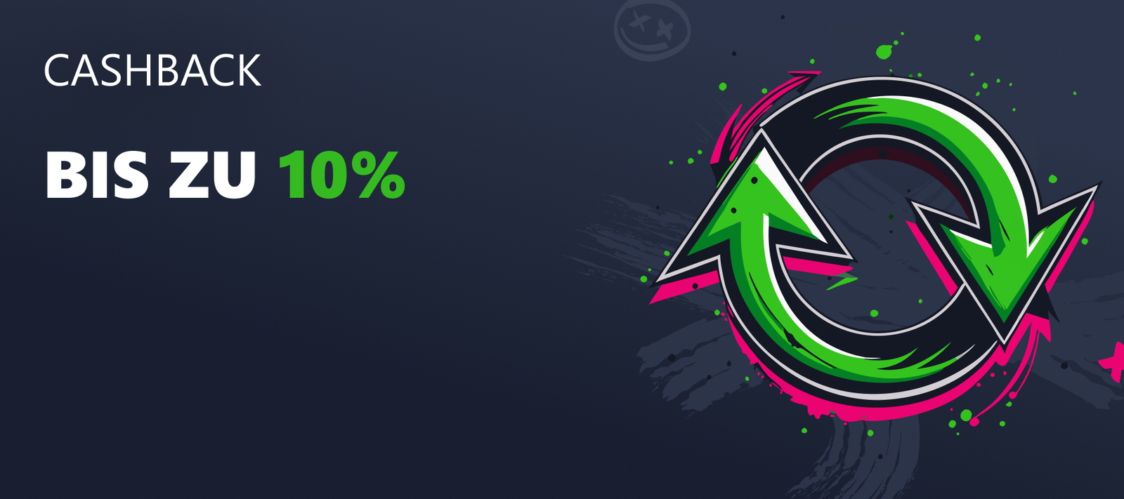 Täglicher Cashback bis zu 10%