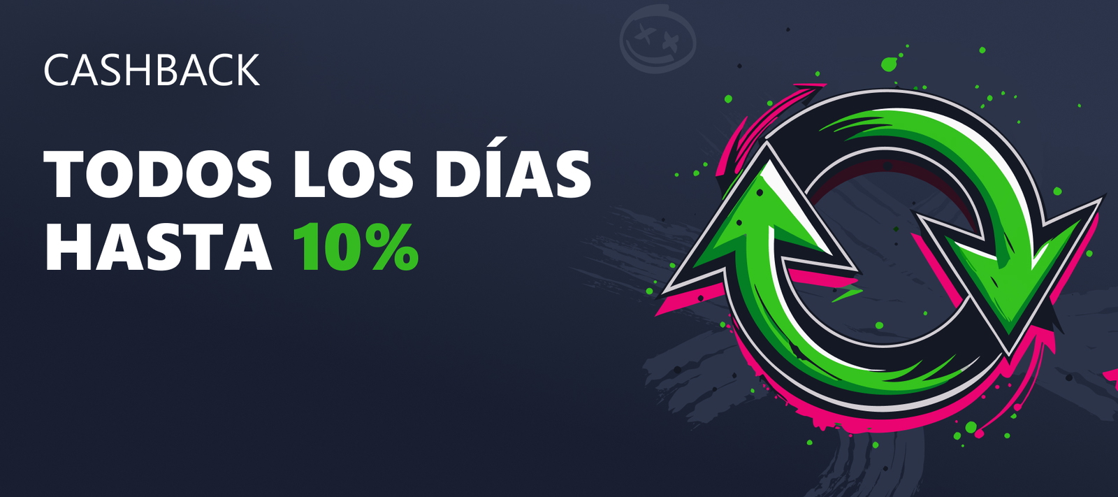 Cashback diario hasta un 10%